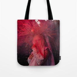 Ghostly Woman in Smoke Tote Bag