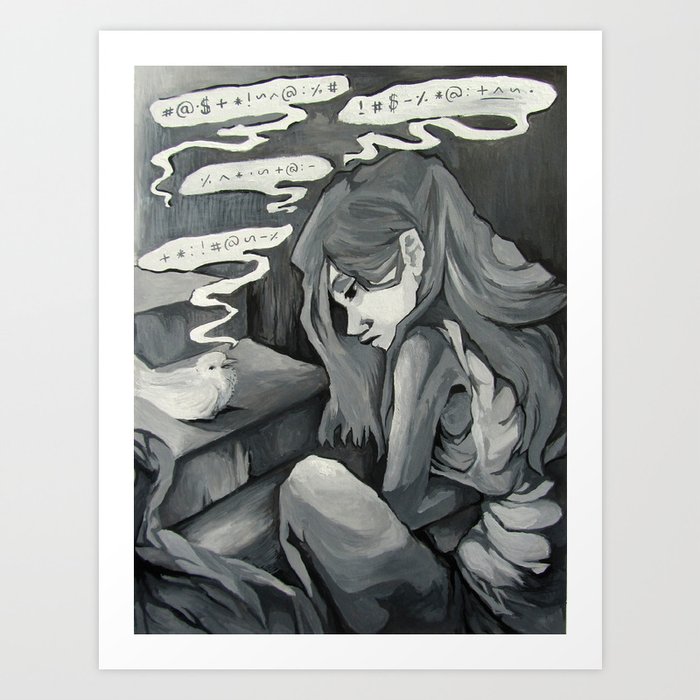 A Little Bird Told Me Art Print By Artistalyway Society6