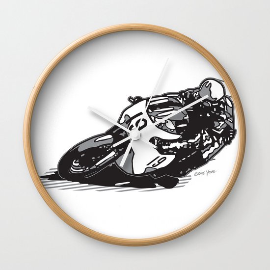 RACER 19 Wall Clock
