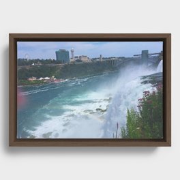 Faded Falls Framed Canvas