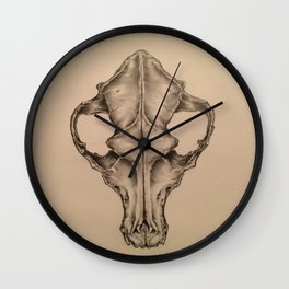 Coyote Skull Wall Clock