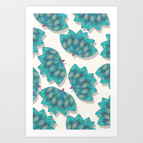 Colorful Leaves 3 Art Print