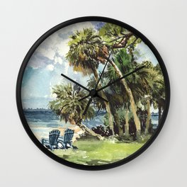 Sarasota Bay from Caples Hall Wall Clock