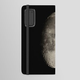Full Moon close up with craters  Android Wallet Case