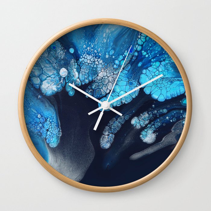 Ghosts of the reef Wall Clock