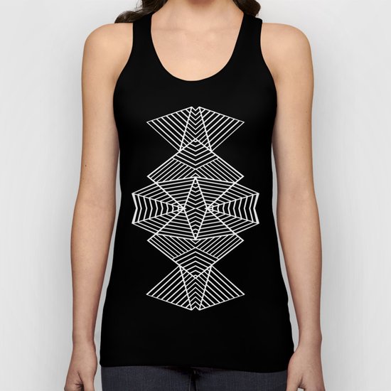 Ab Zoom Mirror Black Unisex Tank Top