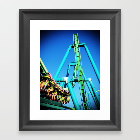 Life is a Roller Coaster Framed Art Print
