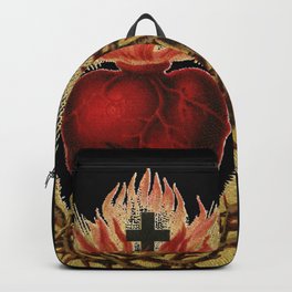 Sacred Heart Black Backpack