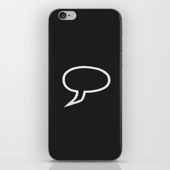 Speech Bubble iPhone & iPod Skin