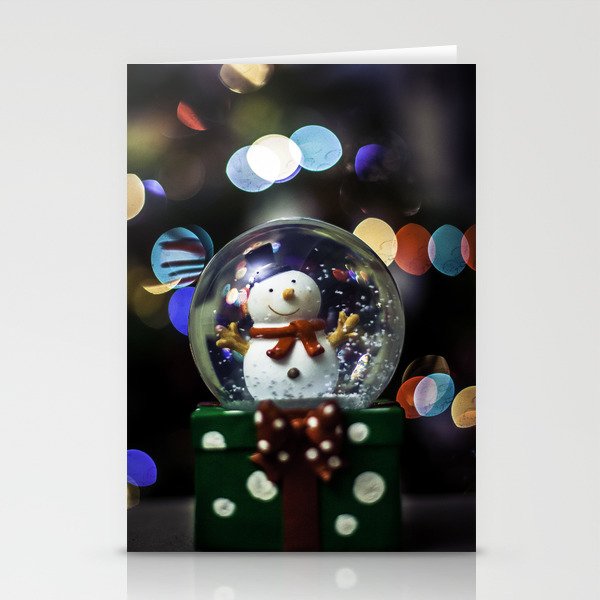 snow sphere Stationery Cards
