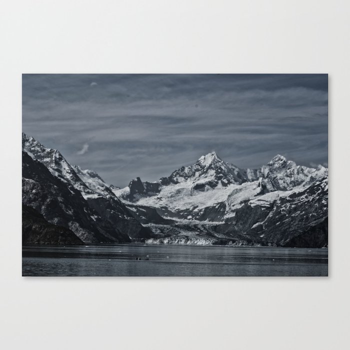 Margerie Glacier and Mount Fairweather, Glacier Bay Alaska, Canvas Print