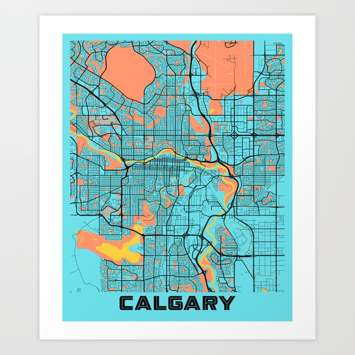 Calgary city Art Print