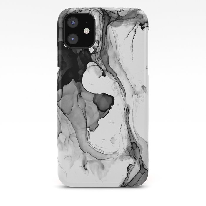 Soft Black Marble iPhone Case