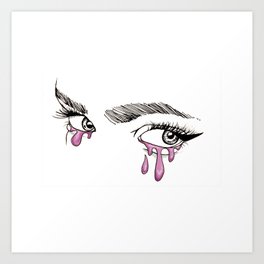 Candy Tears Art Print