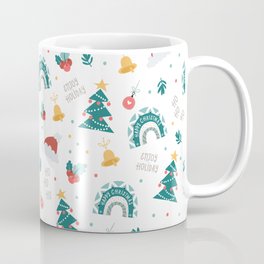 Ho Ho Ho Enjoy Holiday christmas pattern Coffee Mug
