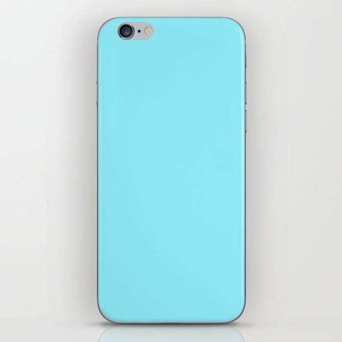HARMONY BLUE SOLID COLOR. Plain Bright Skies Color  iPhone Skin