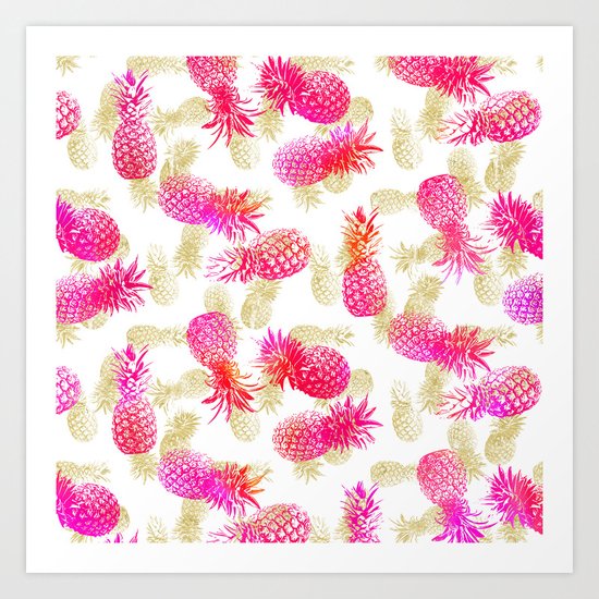 Pineapple Party Art Print