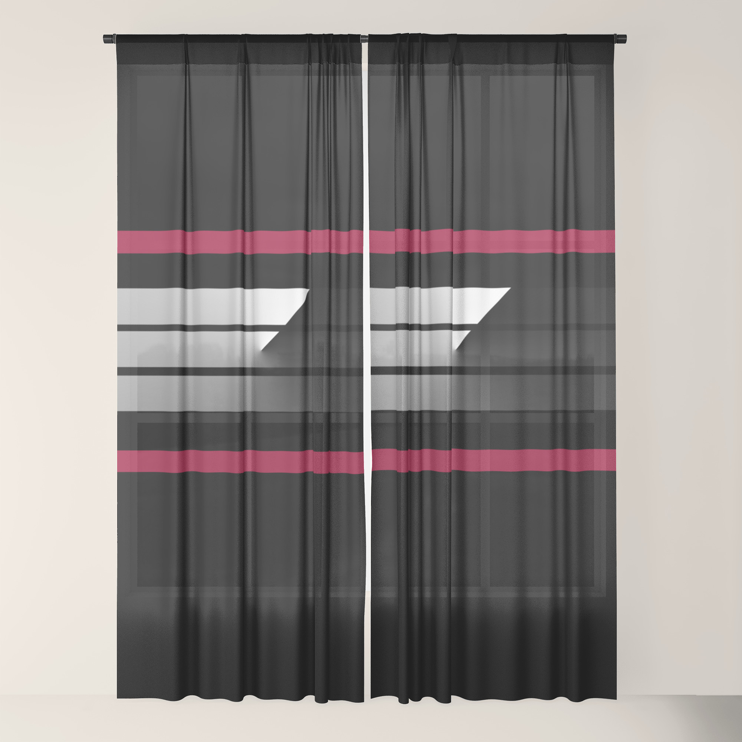 Team Colors 5 Maroon Black White And Gray Sheer Curtain By Beckybetancourt Society6 Enjoy free shipping on most stuff, even big stuff. society6