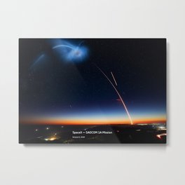 SpaceX — SAOCOM 1A Mission Metal Print
