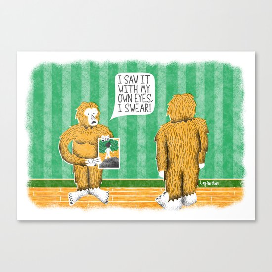 Human Sasquatch Canvas Print