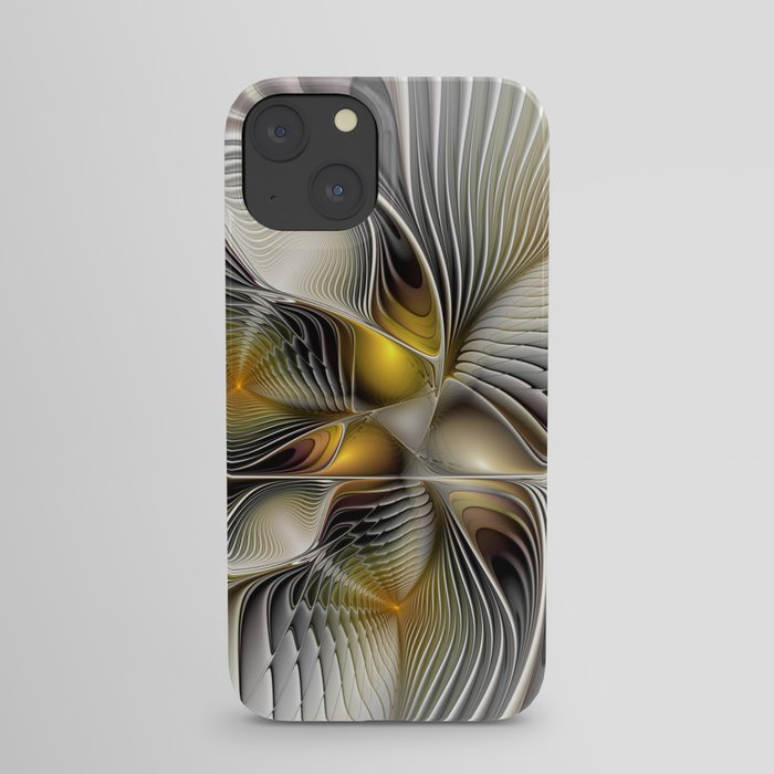 Tunnel Vision, Abstract Modern Fractal Art iPhone Case