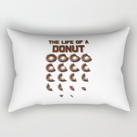 The Life of a Donut Rectangular Pillow