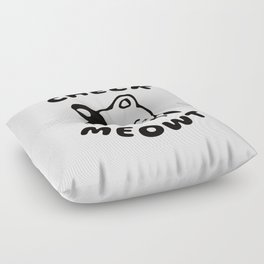 Check Meowt Floor Pillow