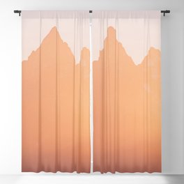 Grand Teton National Park Mountain Sunset Blackout Curtain