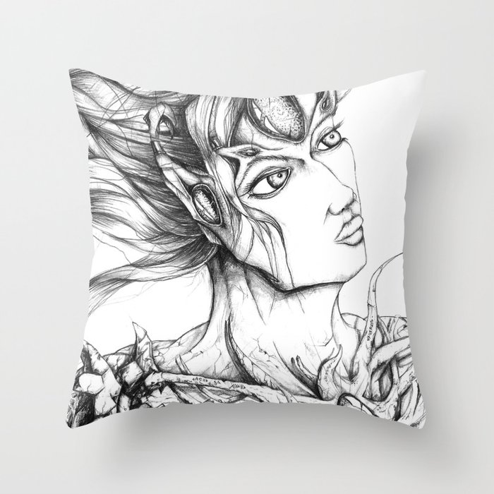 Twisted Beauty   Throw Pillow