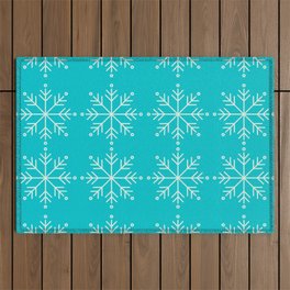 Winter/Christmas - Snow Crystals V.2 Outdoor Rug