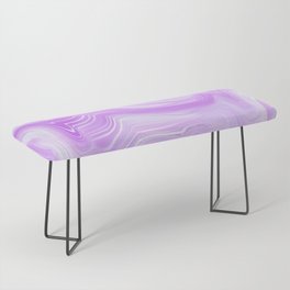 Aesthetic Soft Lilac Crystal Marble Bench