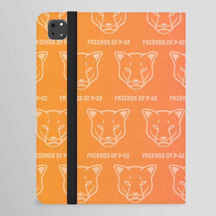 P22 Mountain Lion Pink & Orange Wrapping Paper iPad Folio Case