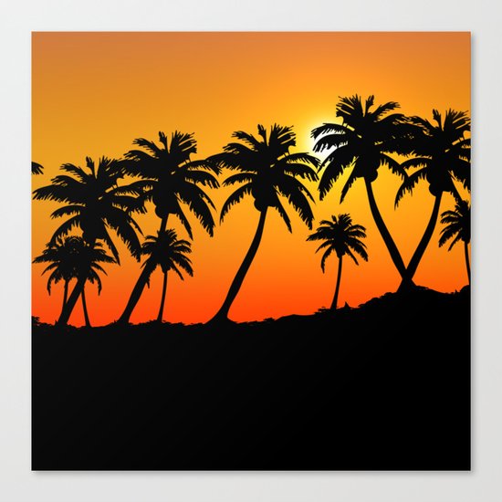 Palm tree Canvas Print