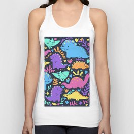 Colorful Dino pattern Tank Top