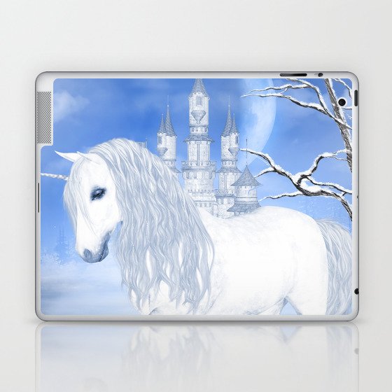 The White Unicorn Laptop & iPad Skin