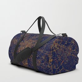 Chengdu, Sichuan, China Map  - City At Night Duffle Bag