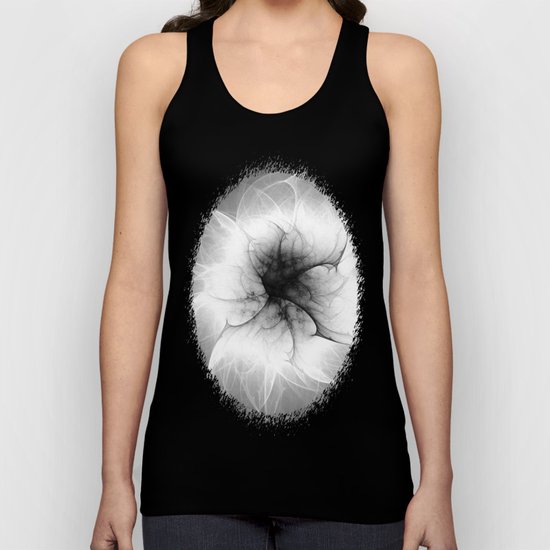 Ghost Flower Fractal Unisex Tank Top