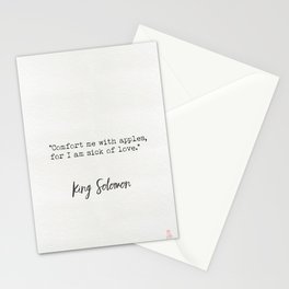 Solomon King wise quote Stationery Card