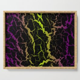 Cracked Space Lava - Purple/Lime Serving Tray