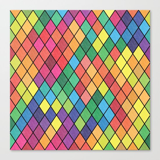 Lovely geometric Pattern X Canvas Print