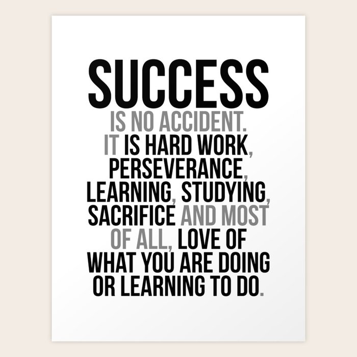 Success Quotes Office Decor Office Wall Art Office Art Office Gifts Art Print By Motiposter Society6