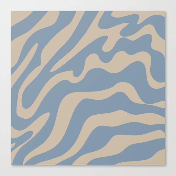 18 Abstract Liquid Swirly Shapes 220725 Valourine Digital Design Canvas Print