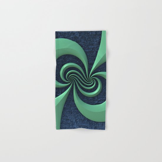 Green on Blue Hand & Bath Towel