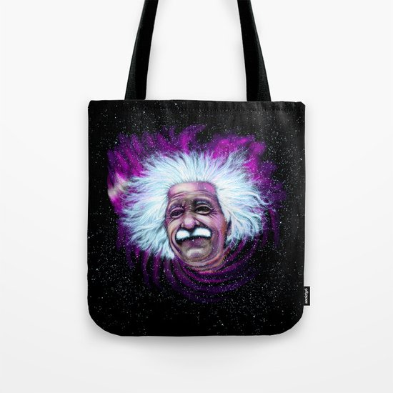 Albert Einstein Nebula Tote Bag