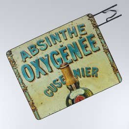 Vintage Artemisia Absinthe Alcoholic Aperitif Advertising Poster Picnic Blanket
