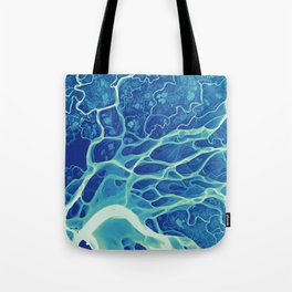 Lena River Veins Tote Bag