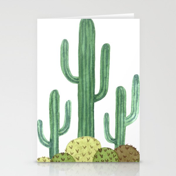Classic Desert Cactus Stationery Cards
