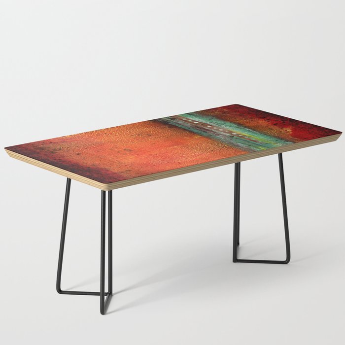 Abstract Copper Coffee Table