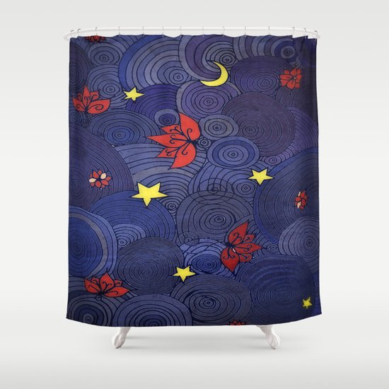 Lotus Sky Shower Curtain