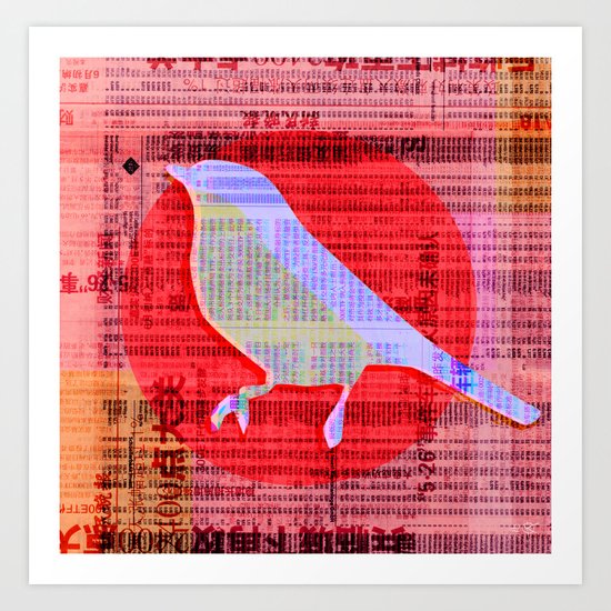 New Bird Paper Art Print